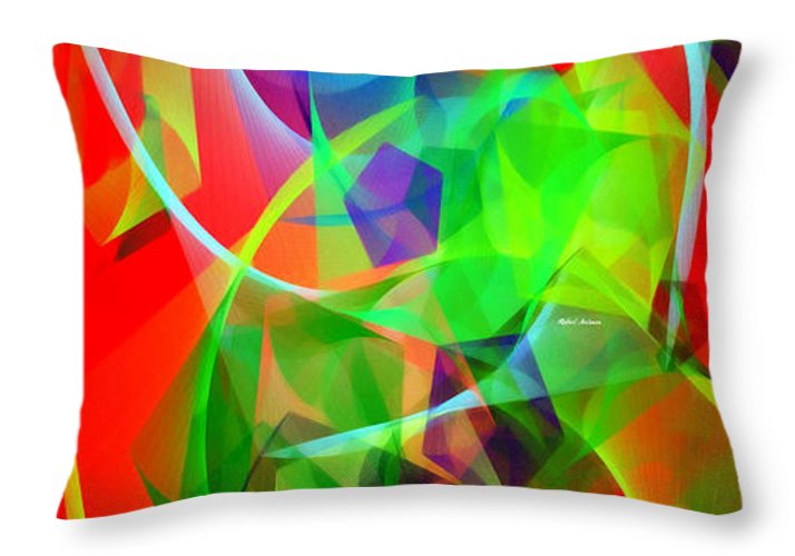 Color Dance 3720 - Throw Pillow