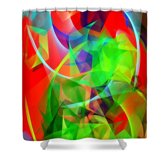 Color Dance 3720 - Shower Curtain