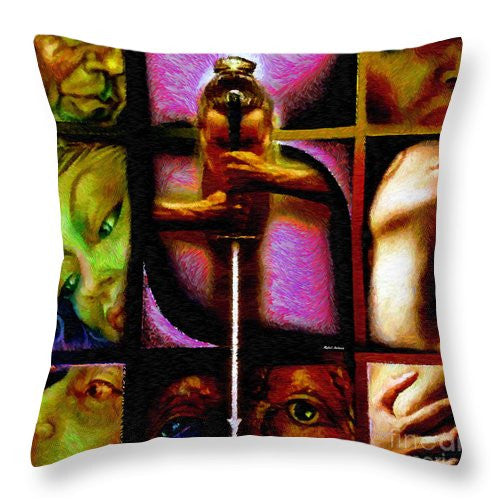 Throw Pillow - Conflicts By Rafael Salazar