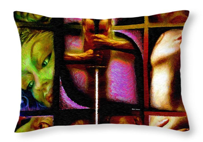 Throw Pillow - Conflicts By Rafael Salazar