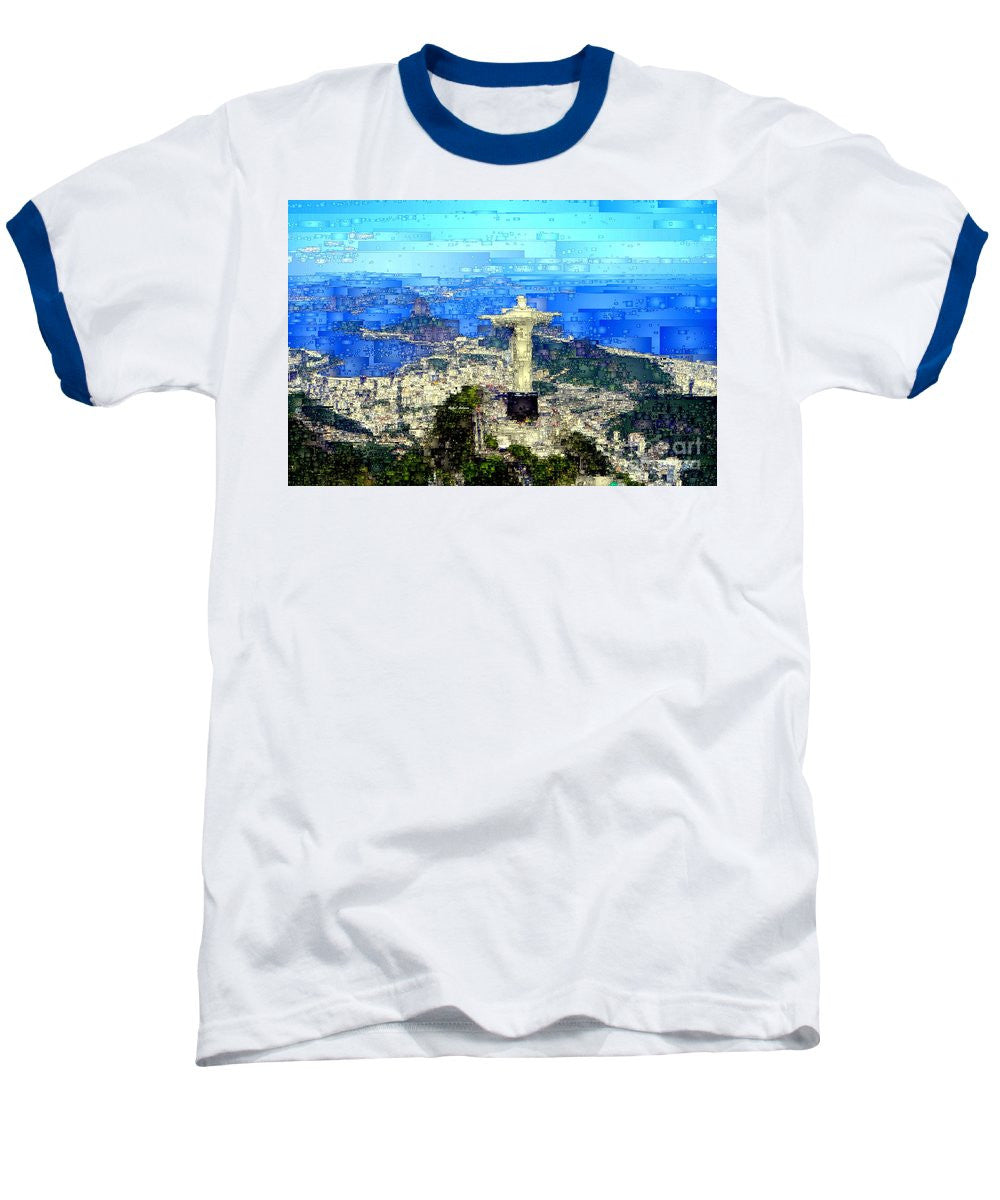 T-shirt de baseball - Cristo à Rio de Janeiro, Brésil