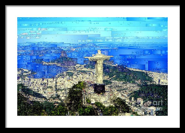 Framed Print - Cristo In Rio De Janeiro Brazil