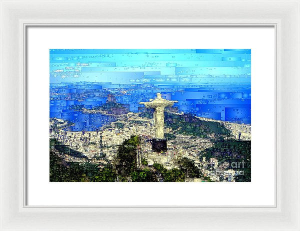 Framed Print - Cristo In Rio De Janeiro Brazil