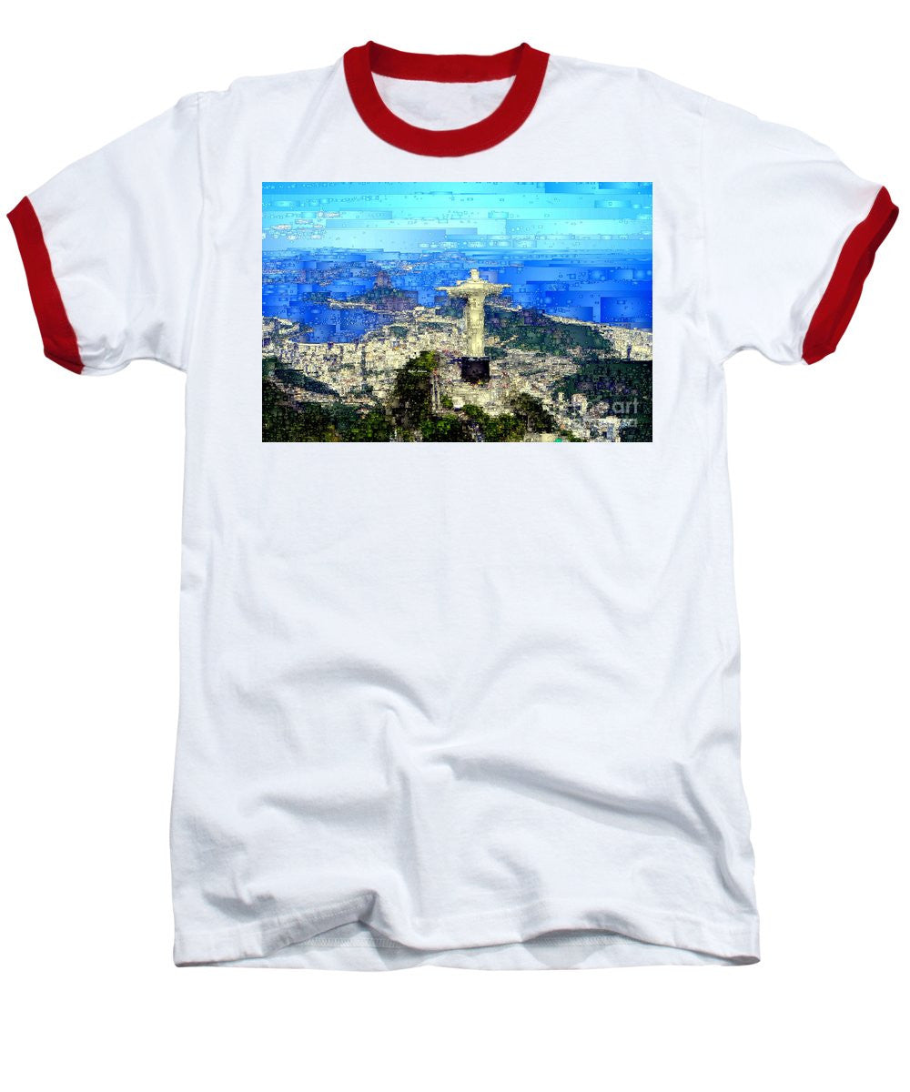 T-shirt de baseball - Cristo à Rio de Janeiro, Brésil