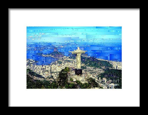 Framed Print - Cristo In Rio De Janeiro Brazil