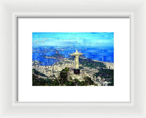 Framed Print - Cristo In Rio De Janeiro Brazil