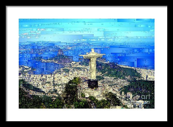 Framed Print - Cristo In Rio De Janeiro Brazil