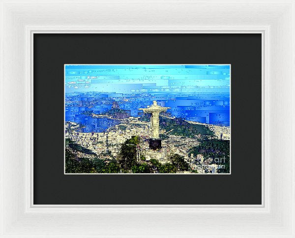 Framed Print - Cristo In Rio De Janeiro Brazil