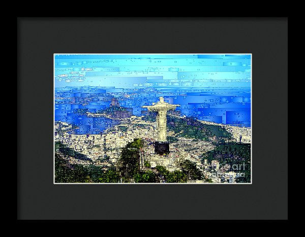 Framed Print - Cristo In Rio De Janeiro Brazil