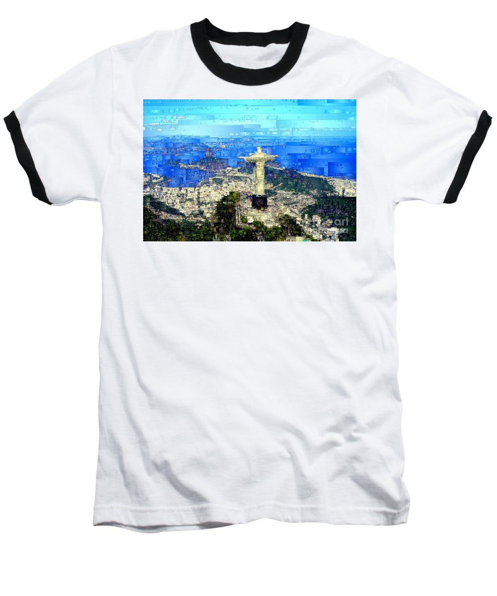 T-shirt de baseball - Cristo à Rio de Janeiro, Brésil