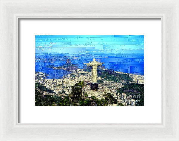 Framed Print - Cristo In Rio De Janeiro Brazil