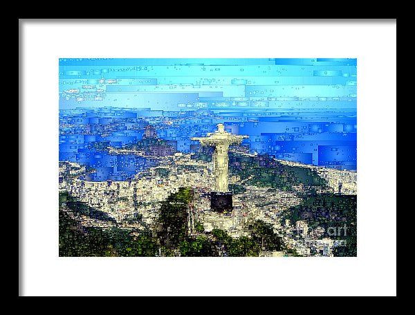 Framed Print - Cristo In Rio De Janeiro Brazil