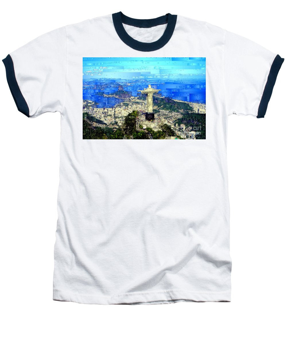 T-shirt de baseball - Cristo à Rio de Janeiro, Brésil