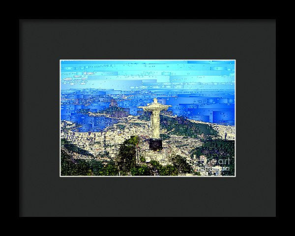 Framed Print - Cristo In Rio De Janeiro Brazil