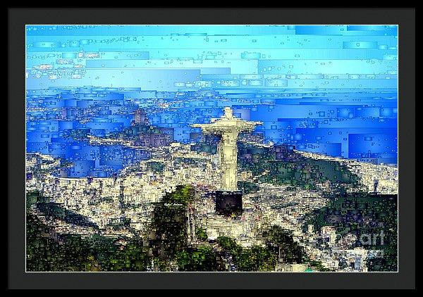 Framed Print - Cristo In Rio De Janeiro Brazil