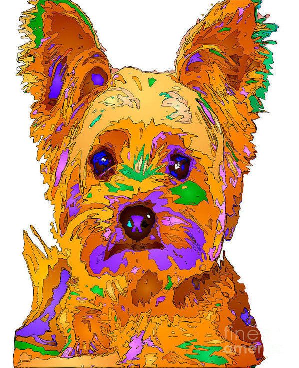 Art Print - Cupcake The Yorkie. Pet Series