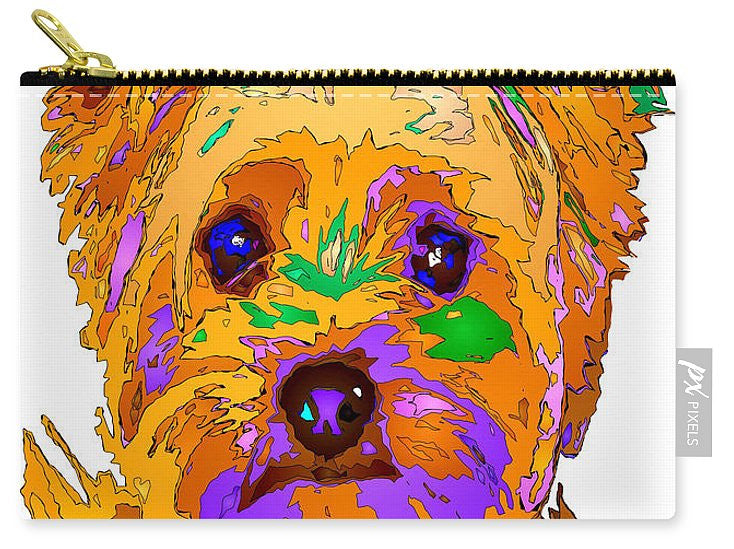 Pochette fourre-tout - Cupcake The Yorkie. Série pour animaux de compagnie