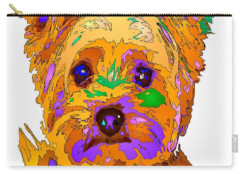 Pochette fourre-tout - Cupcake The Yorkie. Série pour animaux de compagnie