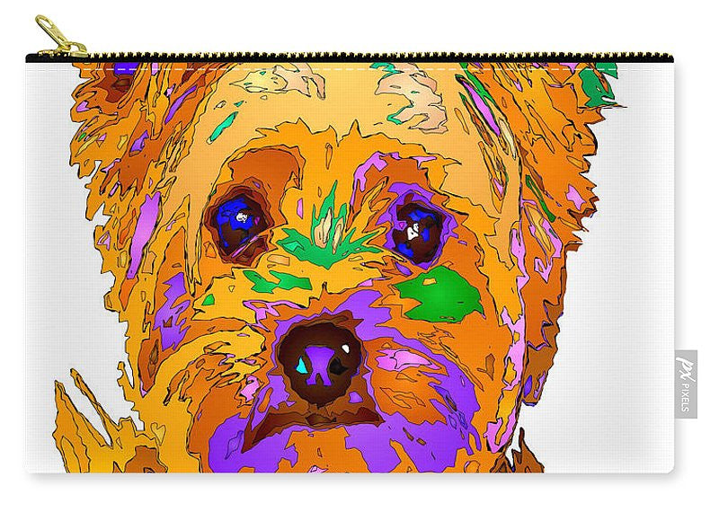 Pochette fourre-tout - Cupcake The Yorkie. Série pour animaux de compagnie