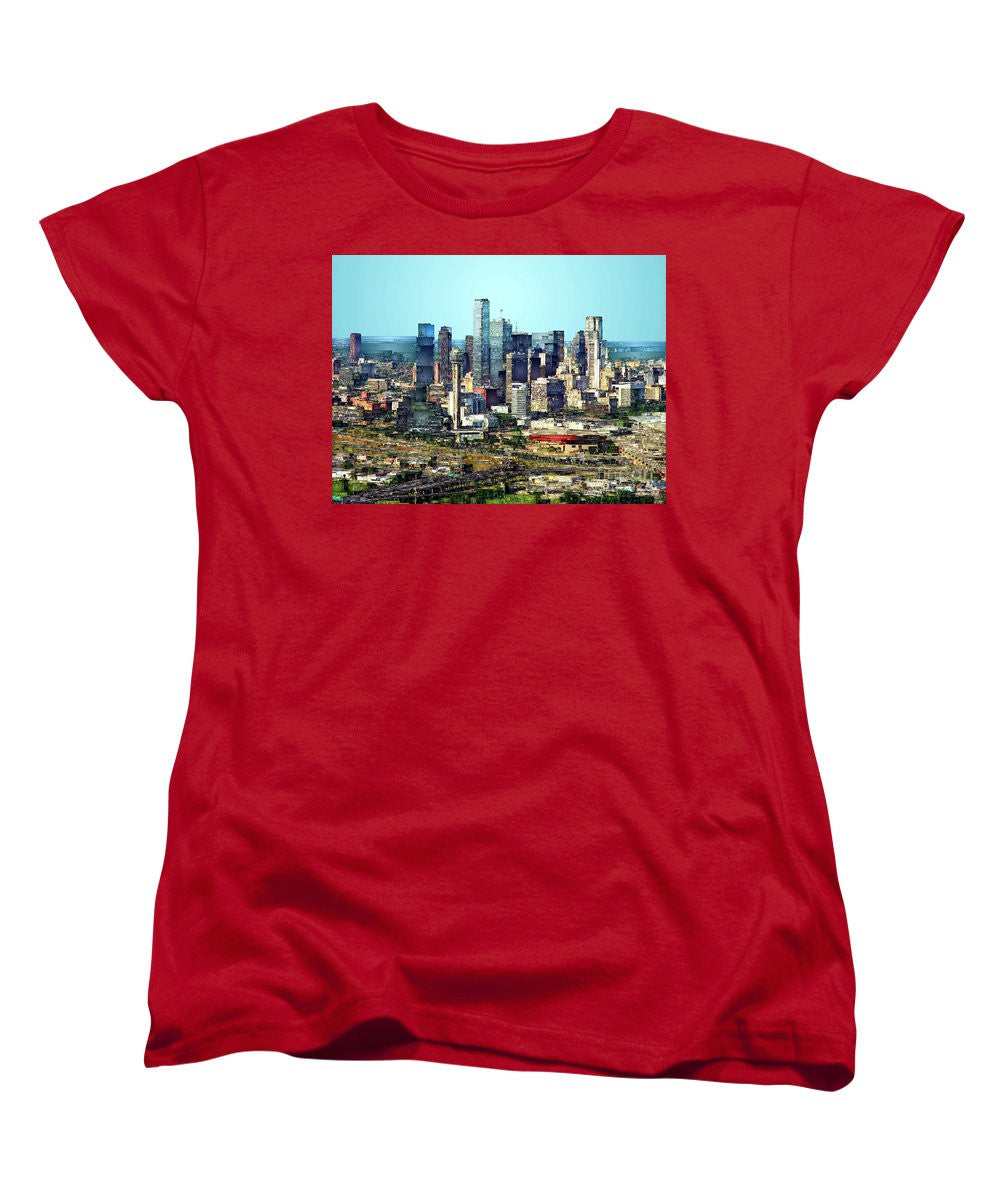 Women's T-Shirt (Standard Cut) - Dallas Skyline