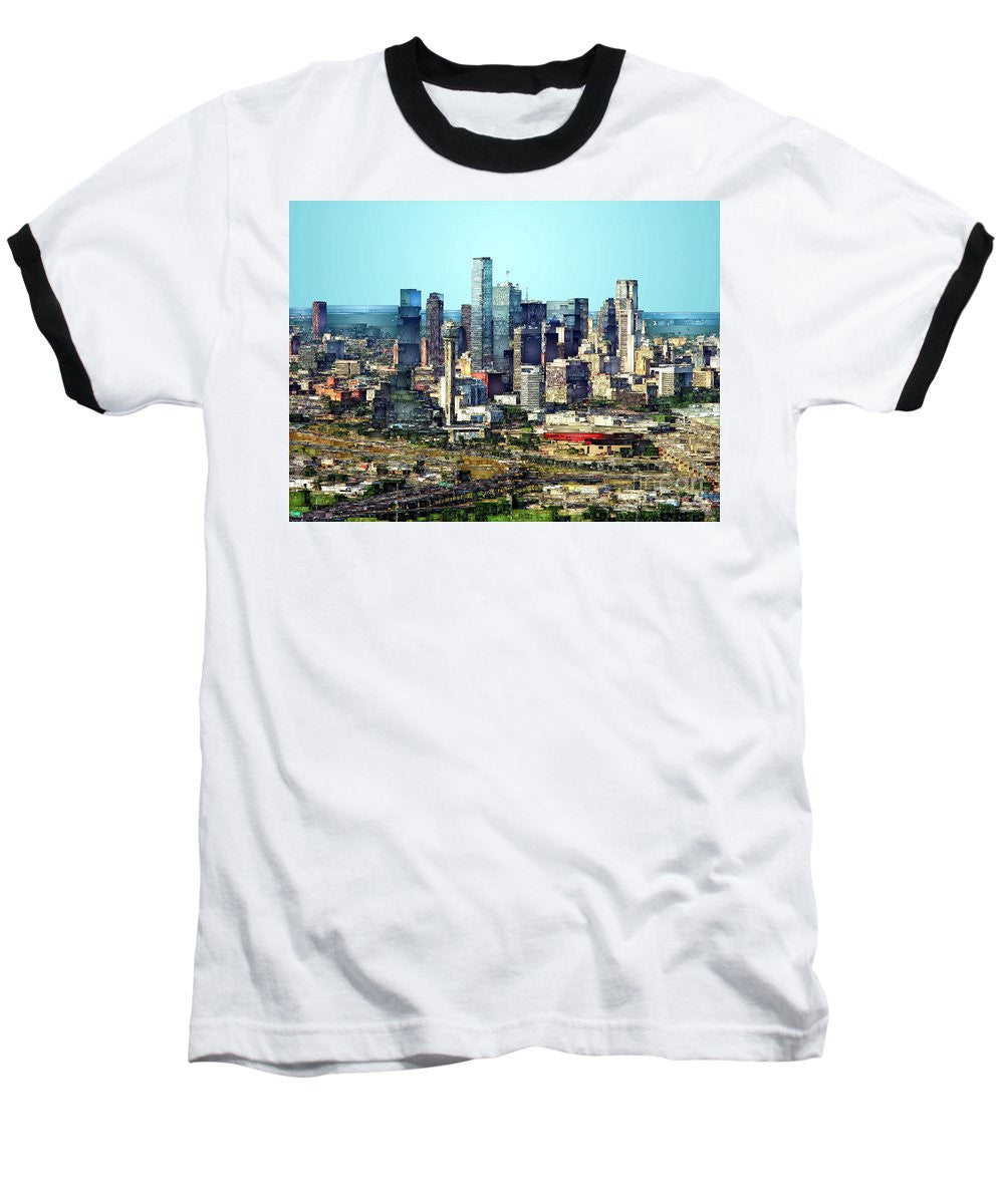 Baseball T-Shirt - Dallas Skyline