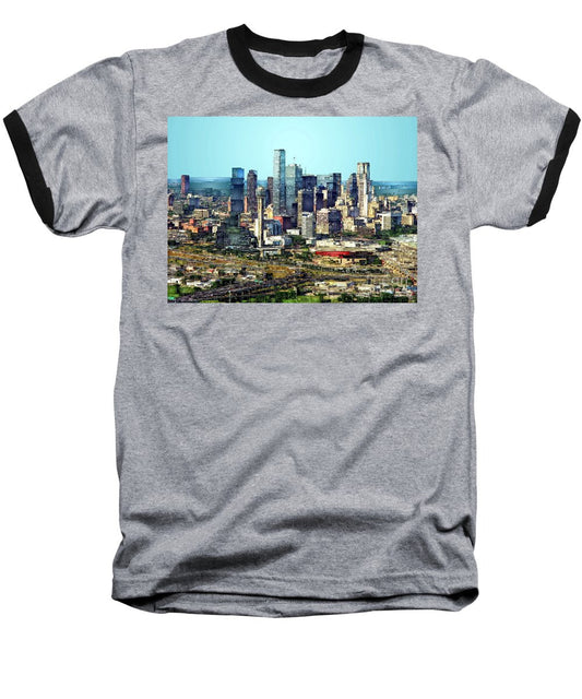 Baseball T-Shirt - Dallas Skyline