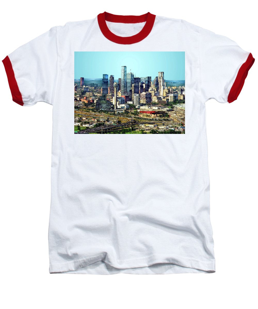 Baseball T-Shirt - Dallas Skyline