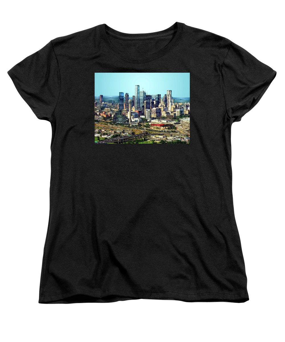 Women's T-Shirt (Standard Cut) - Dallas Skyline