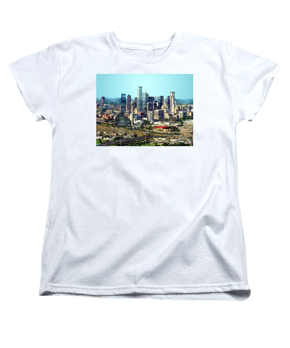 Women's T-Shirt (Standard Cut) - Dallas Skyline