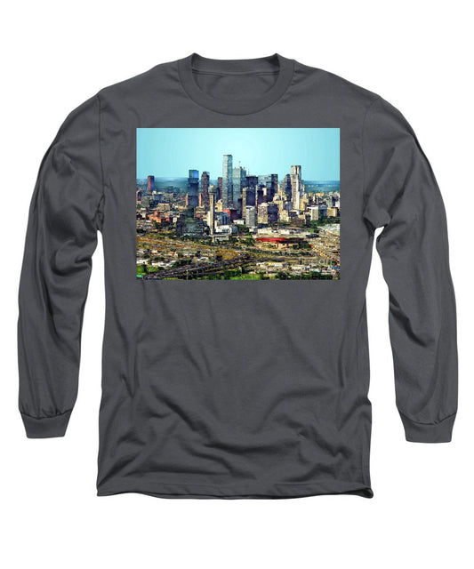 Long Sleeve T-Shirt - Dallas Skyline