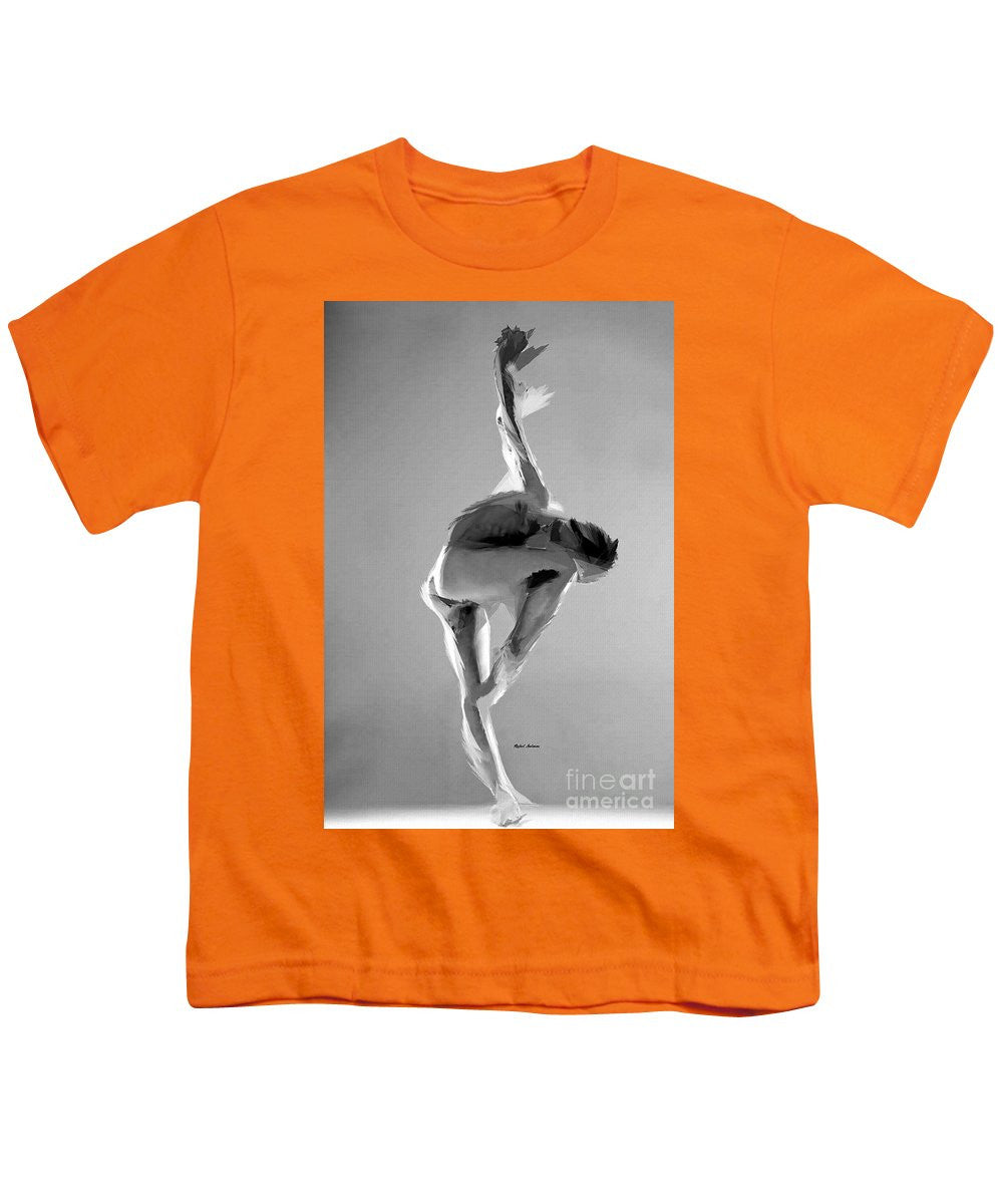 Youth T-Shirt - Dance Pose In Black And White