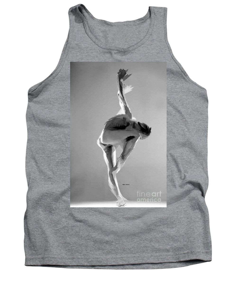 Tank Top - Dance Pose In Black And White