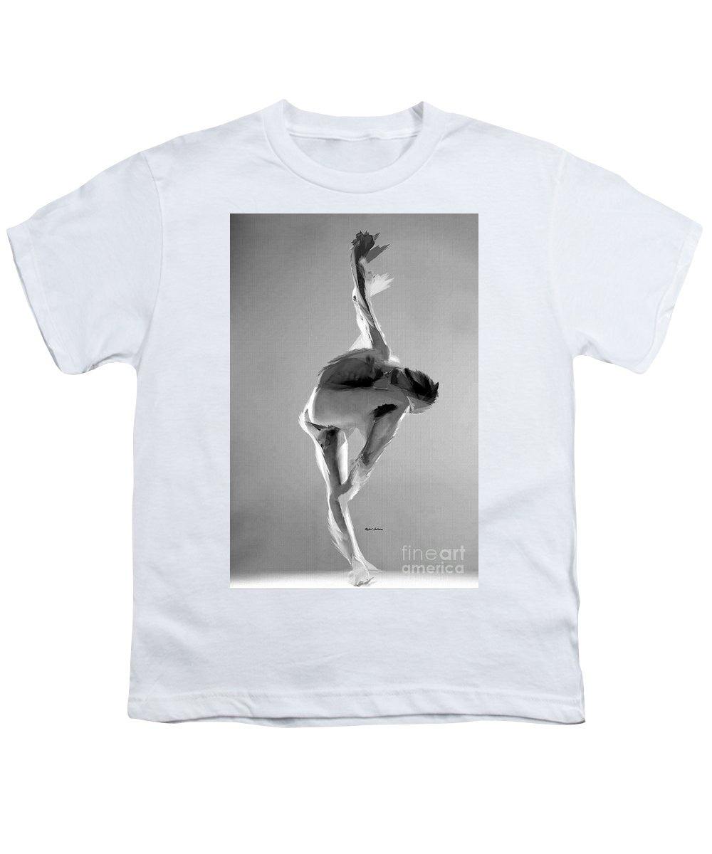 Youth T-Shirt - Dance Pose In Black And White