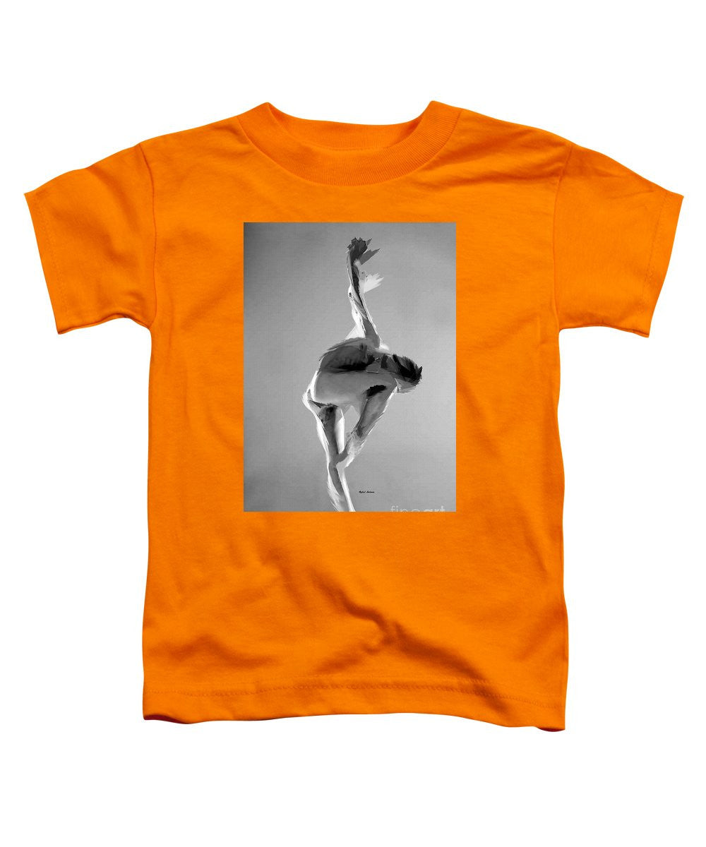 T-shirt pour tout-petits - Pose de danse en noir et blanc