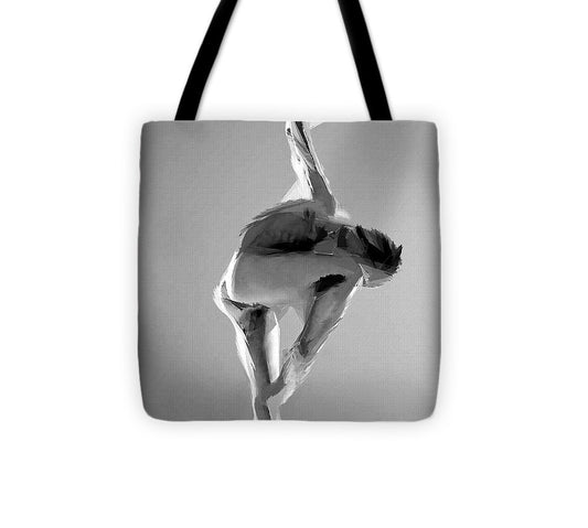 Sac fourre-tout - Pose de danse en noir et blanc