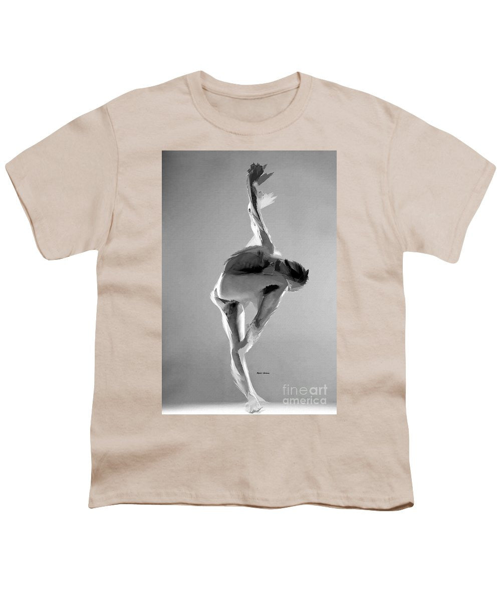 Youth T-Shirt - Dance Pose In Black And White