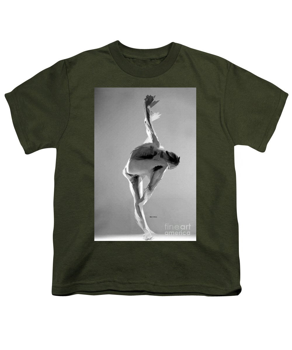 Youth T-Shirt - Dance Pose In Black And White