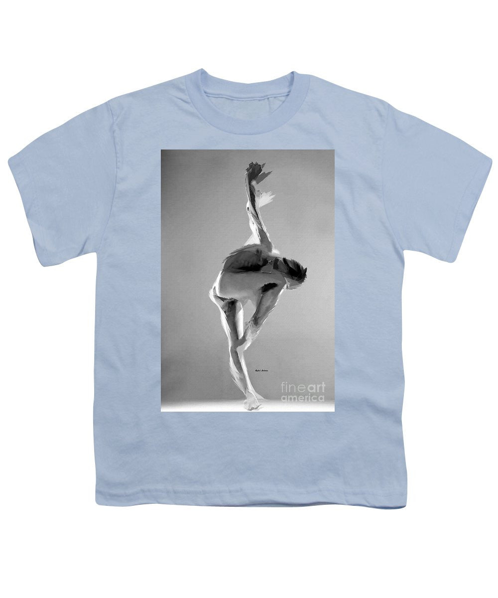 Youth T-Shirt - Dance Pose In Black And White