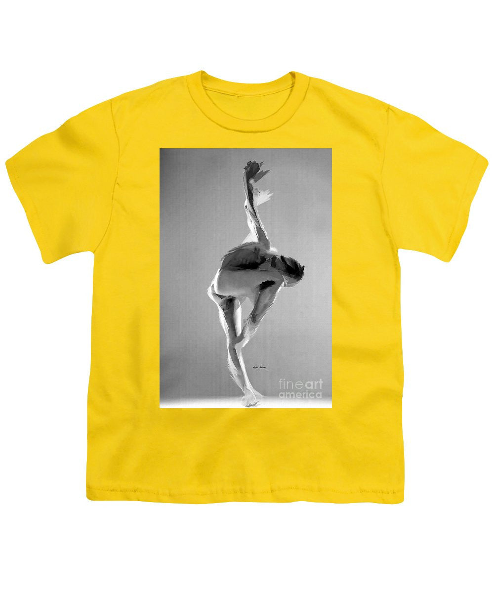 Youth T-Shirt - Dance Pose In Black And White