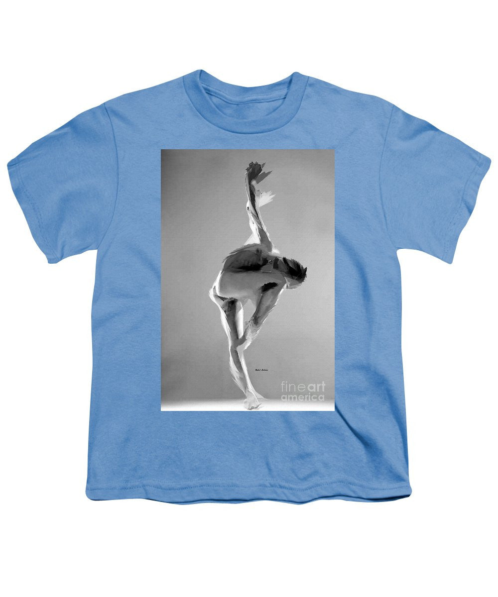 Youth T-Shirt - Dance Pose In Black And White