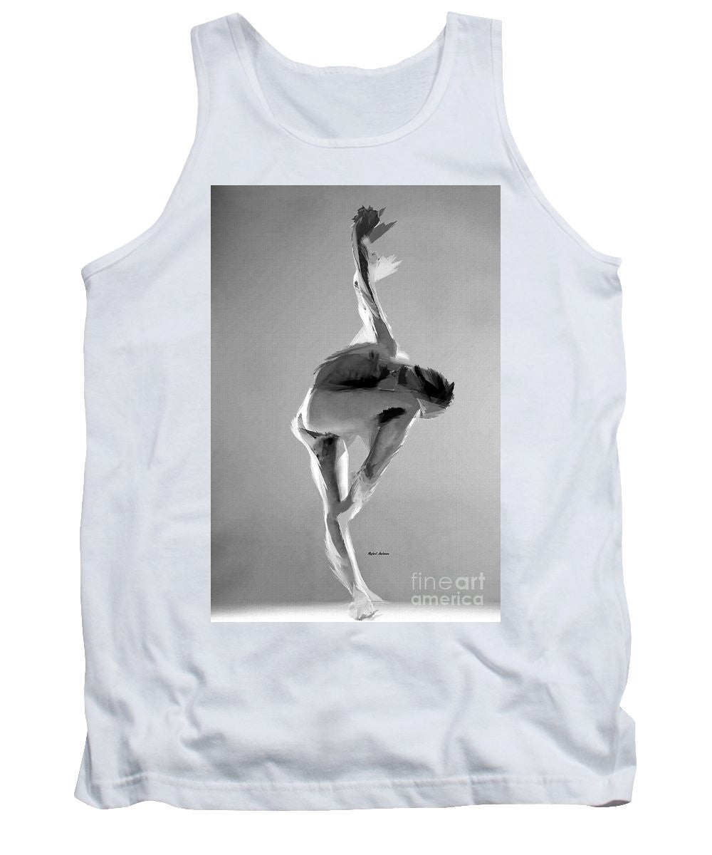 Tank Top - Dance Pose In Black And White