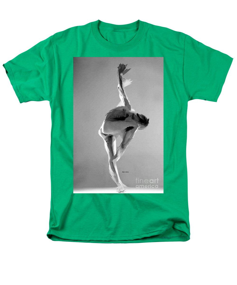 Men's T-Shirt  (Regular Fit) - Dance Pose In Black And White