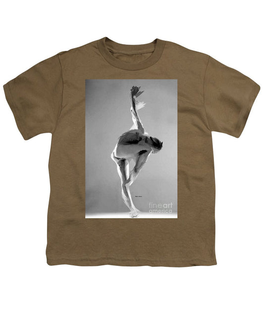 Youth T-Shirt - Dance Pose In Black And White