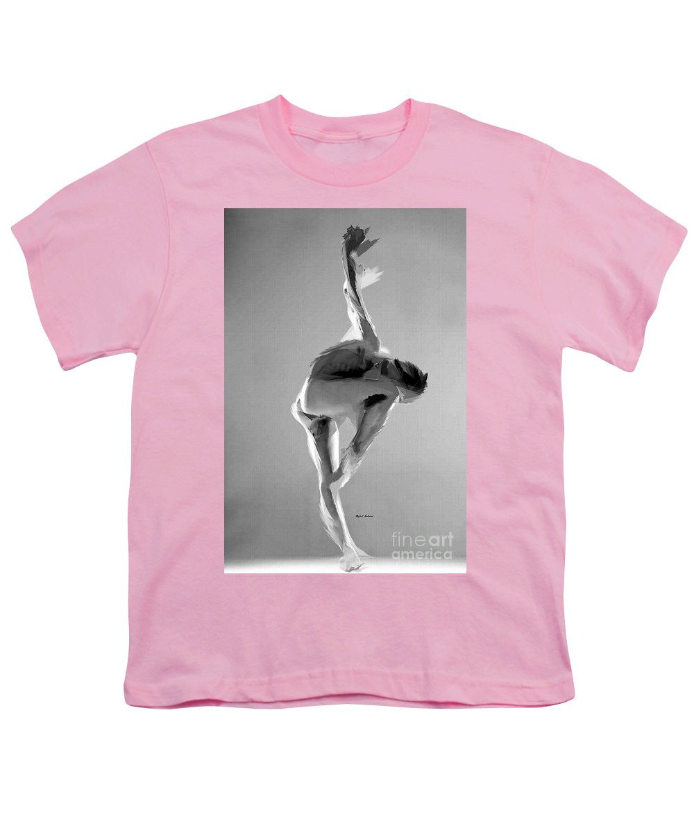 Youth T-Shirt - Dance Pose In Black And White