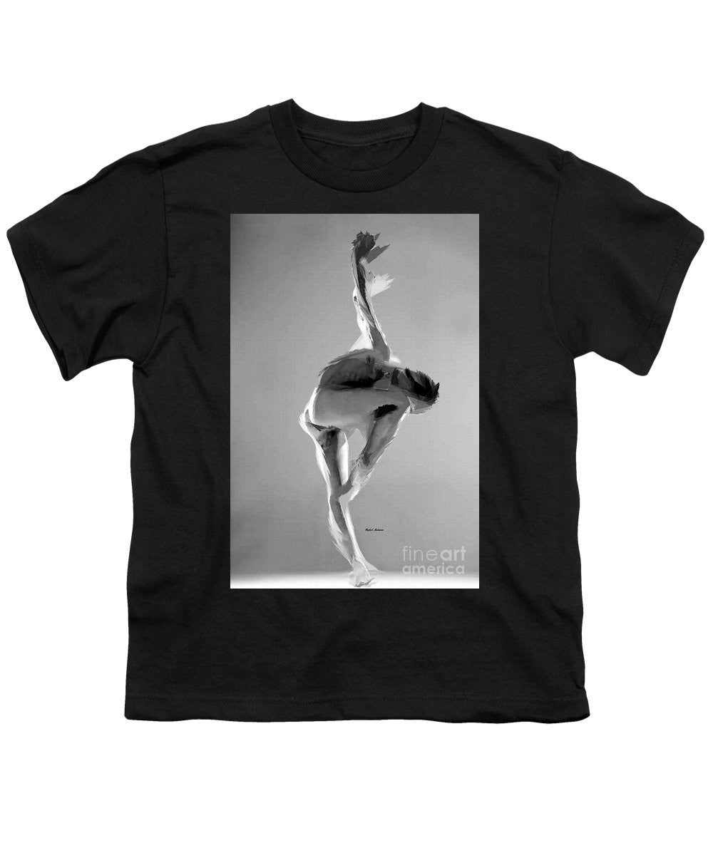 Youth T-Shirt - Dance Pose In Black And White