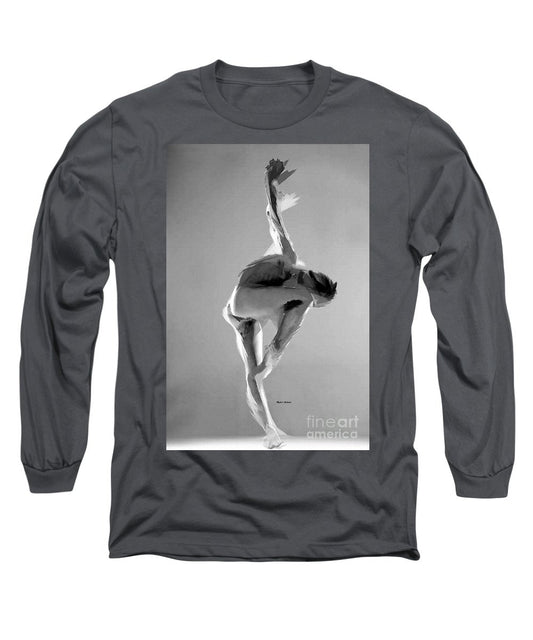 Long Sleeve T-Shirt - Dance Pose In Black And White