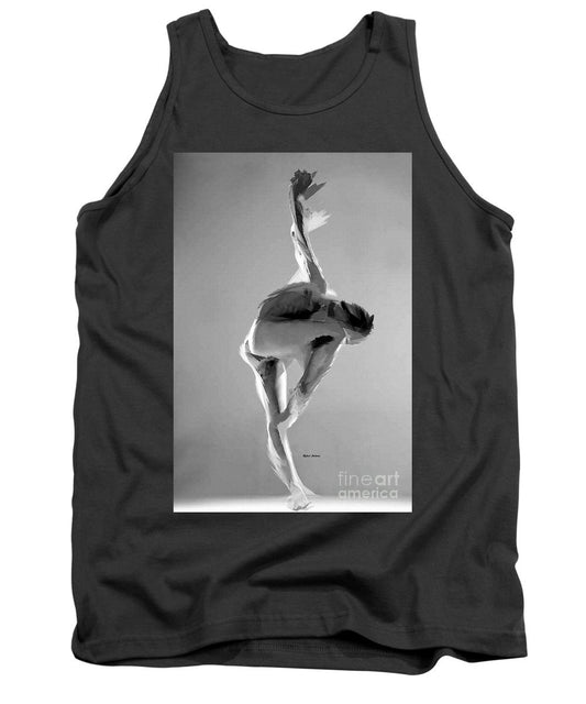 Tank Top - Dance Pose In Black And White