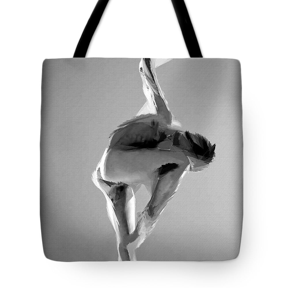 Sac fourre-tout - Pose de danse en noir et blanc