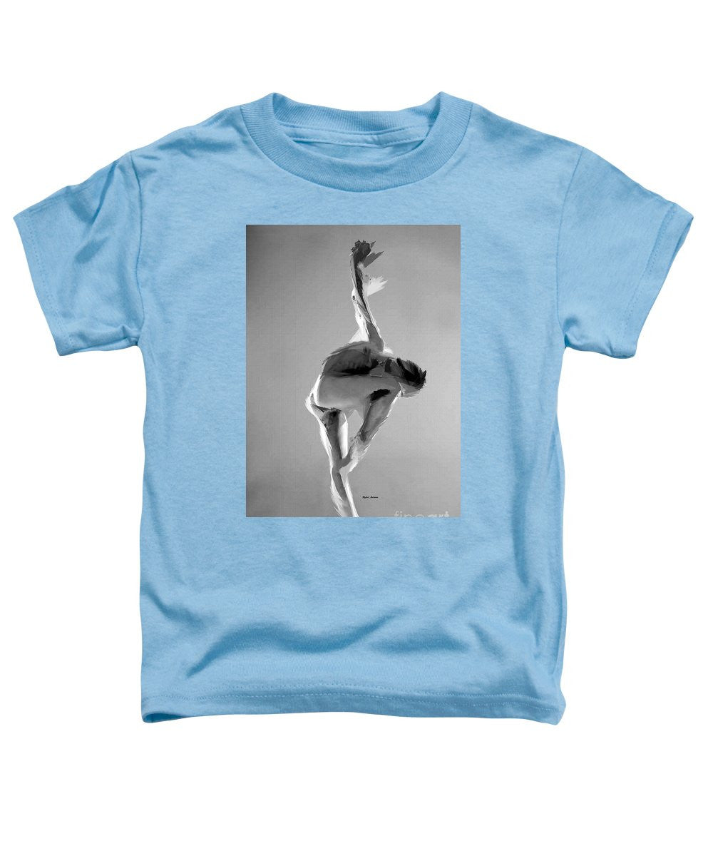 T-shirt pour tout-petits - Pose de danse en noir et blanc