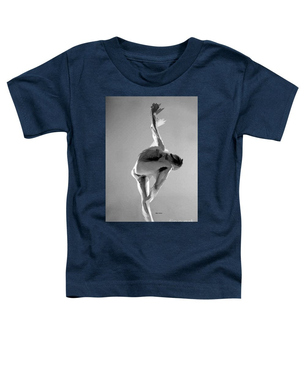 T-shirt pour tout-petits - Pose de danse en noir et blanc